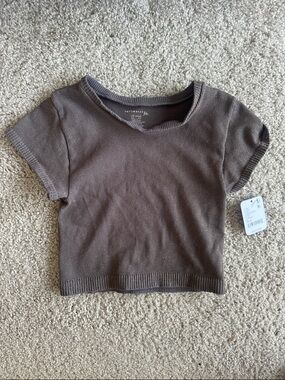 Free People Ribbed Cropped Top